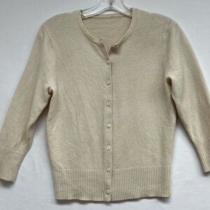 GAP Cream Lambswool Blend Button Up Cardigan Sweater Size S
Cottagecore